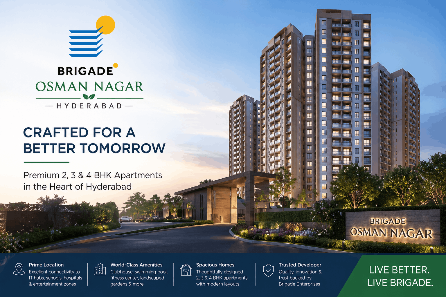 Brigade Osman Nagar Luxury Apartments